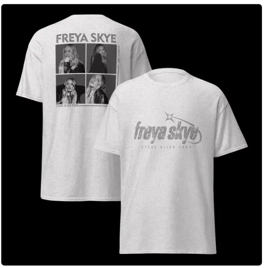 Discover Two Sided Freya Skye Vintage T-Shirt , Stars Align Tour 2026 Concert Shirt