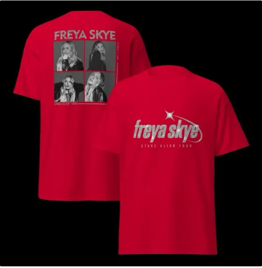 Discover Two Sided Freya Skye Vintage T-Shirt , Stars Align Tour 2026 Concert Shirt.