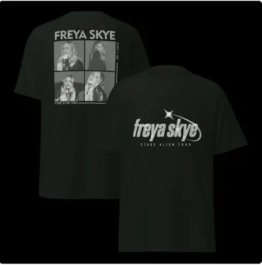 Discover Two Sided Freya Skye Vintage T-Shirt , Stars Align Tour 2026 Concert Shirt.