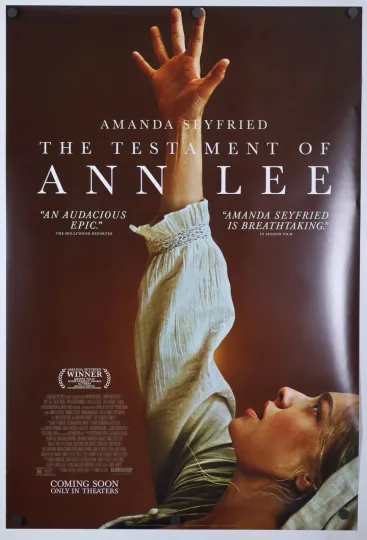 Discover The Testament of Ann Lee Vertical Poster D/S, Seyfried, 2026 Final