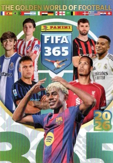 Discover Panini FIFA 365 2026 Stickers Set 1-524 with Foil, Base, and Single Premium Matte Vertical Poster