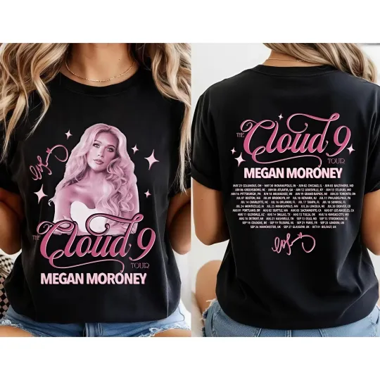 Discover Megan Moroney Cloud 9 Tour 2026 Shirt  Retro Country Music Concert Tee Gift