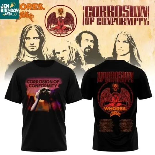 Corrosion Of Conformity 2026 Tour North American T-Shirt 2D