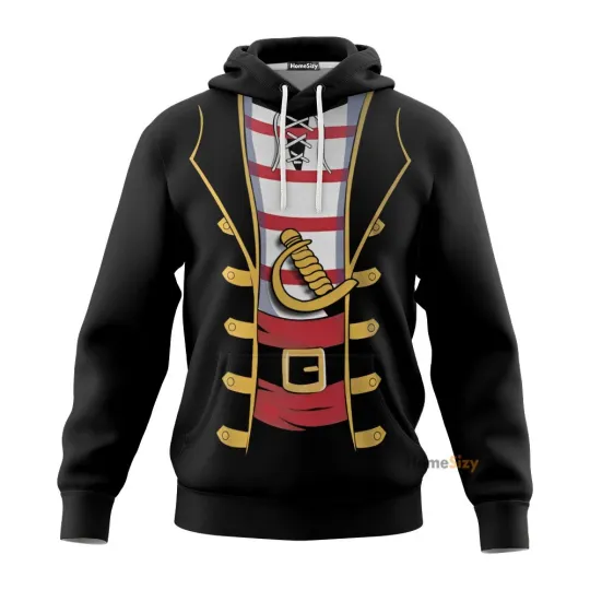 Discover Funny Mens Pirate Custom Cosplay Costume 3D Hoodie