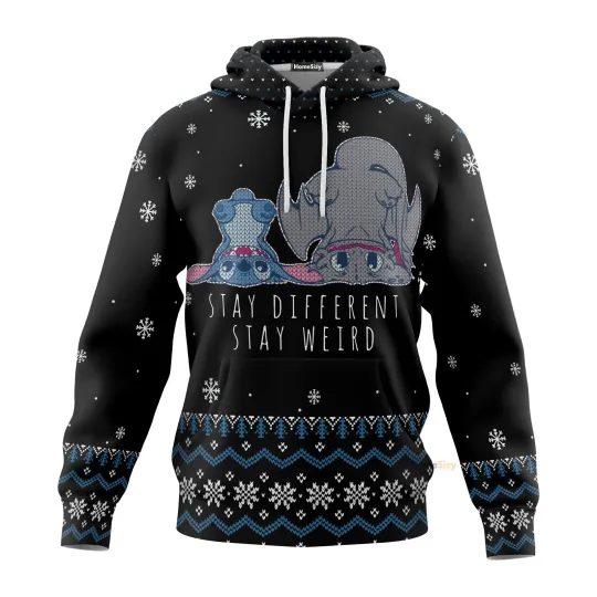 Discover Stay Different Stay Weird 3D Hoodie for Men and Women