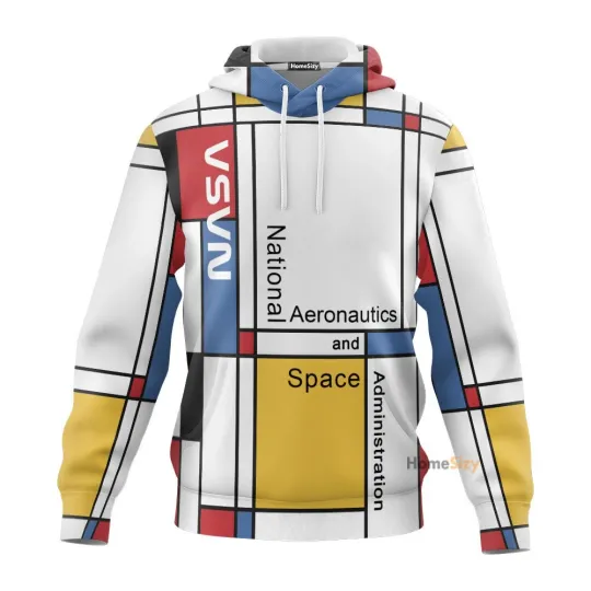 Nasa Bauhaus 3D Hoodie for Men and Women