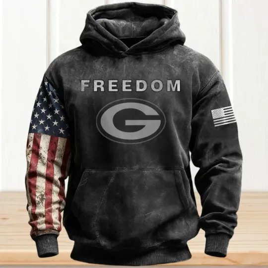 Discover P@cker American Flag Sleeve G Team 3D Hoodie –  Fan Apparel