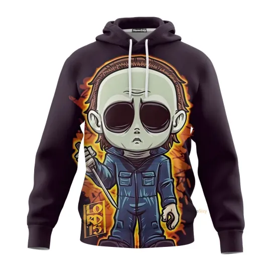 Discover Halloween The Chibi of Michael Myers 3D Hoodie