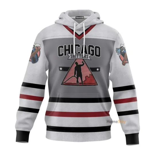 Discover Chicago Shitters Christmas Vacation Hockey Jersey 3D Hoodie for Men and Women