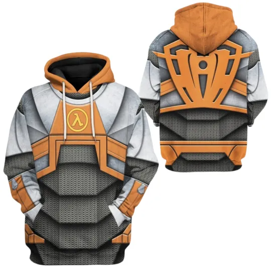 Half life Dr Gordon Freeman 3D Hoodie for Men and Women