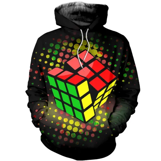 Discover Rubik Cube 3D Hoodie for Men and Women