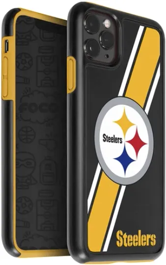 Discover FOCO football Pittsburgh Steeler Dual Hybrid Case for iPhone 11 Pro Max & XS Max