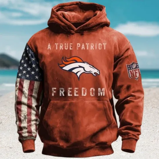 Denver A True Patriot Freedom 3D Hoodie –  American Pride Fan Gear