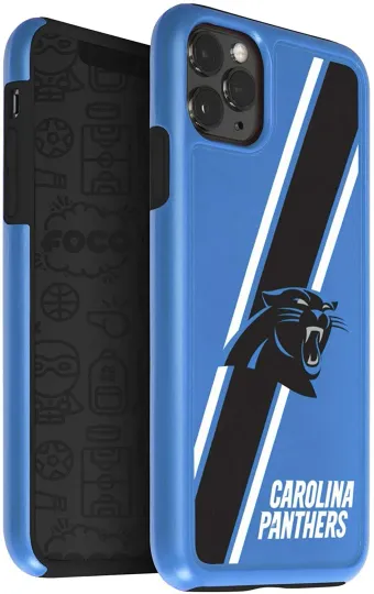 football Carolina Panthers Dual Hybrid Impact Case for iPhone 11 Pro(5.8"