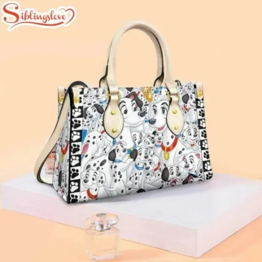 Discover Cute 101 Dalmatians Cartoon Leather Handbag For Fans