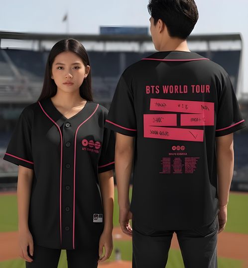 Discover World Tour 2026 Baseball Jersey, Tour Idol Kpop Baseball Jersey, Baseball Jersey for Men and Women Fans