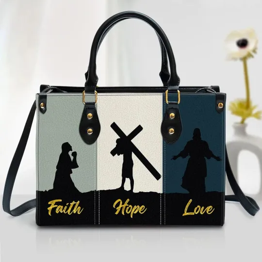 Discover Christian Handbag, Faith Hope Love, Personalized Gifts, Gifts for Women, Christm