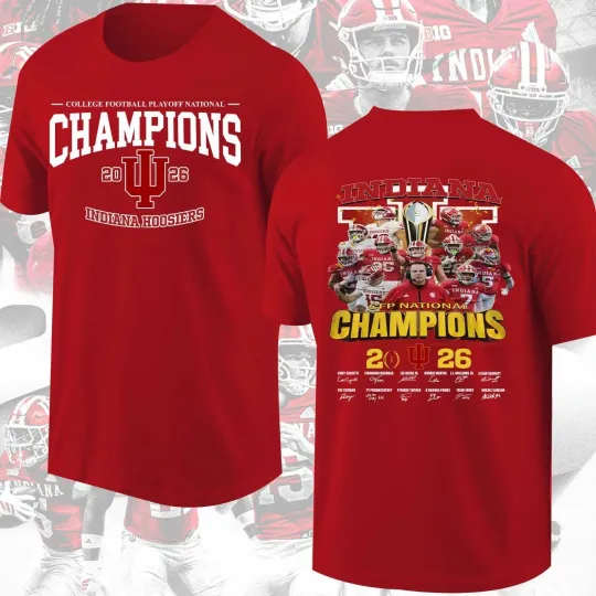 Indiana Hoosiers 2026 College Football National Champions TShirt