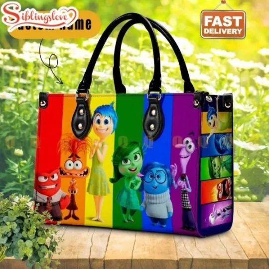 Discover Custom Name Inside Out Women Leather Handbag