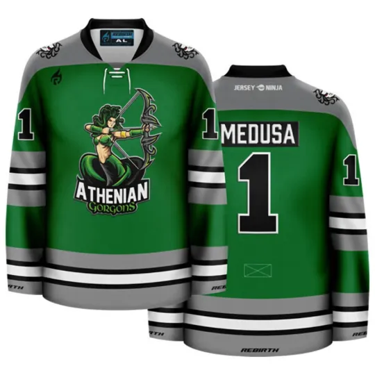 Discover Athenian Gorgons (Medusa) Mythical Hockey Jersey