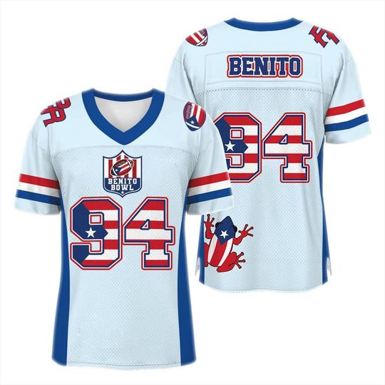 Discover Custom Benito Custom Name and NumberMesh Jersey, Personalized Team Benito 94 Sports Shirt, Game Day Outfit, Gift for Women, Fan Apparel