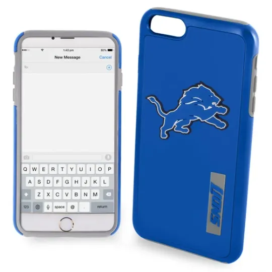 football Detroit Lions Dual Hybrid Case for iPhone 6 Plus & 6s Plus (5.5")