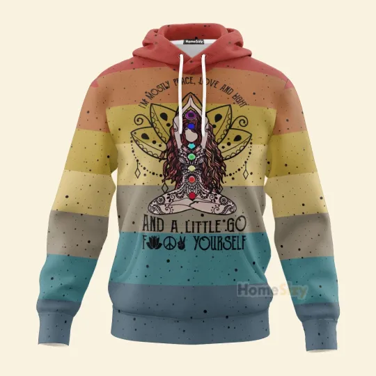 Discover Im Mostly Peace Love 3D Hoodie for Men and Women