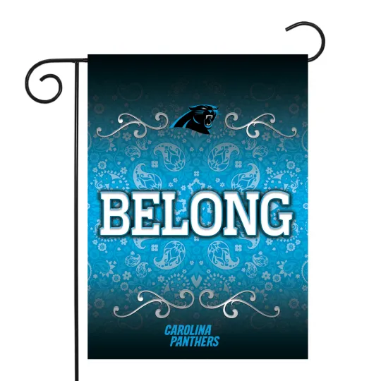Carolina Panthers football Garden Flag   Paisley 13" x 18"