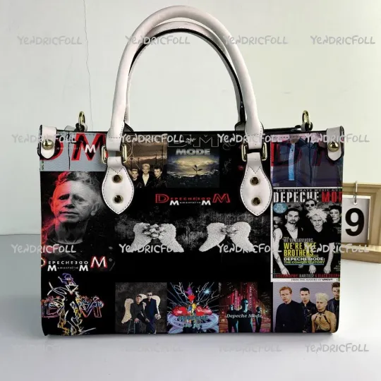Discover Depeche Music Mode Music Leather Handbag Tote Purse, Gift for Her Women