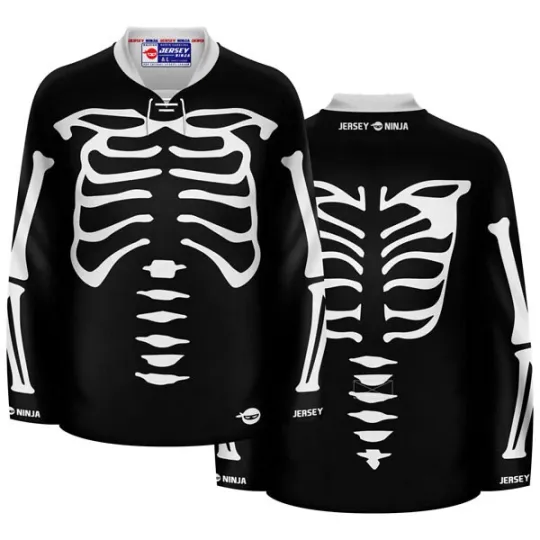 Discover Cobra Kai Skeleton Halloween Costume Hockey Jersey