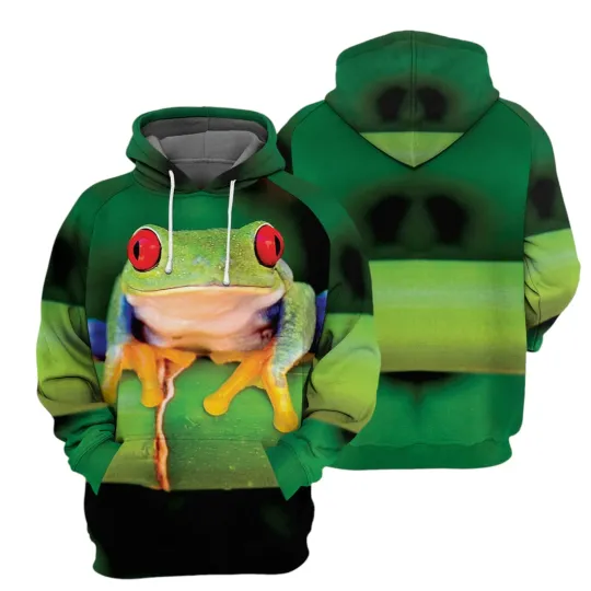 Discover Frog 3D Hoodie for Men and Women