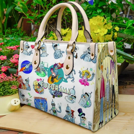 Discover Disney Futurama Leather Handbag, Futurama Lovers Shoulder Bag Gift