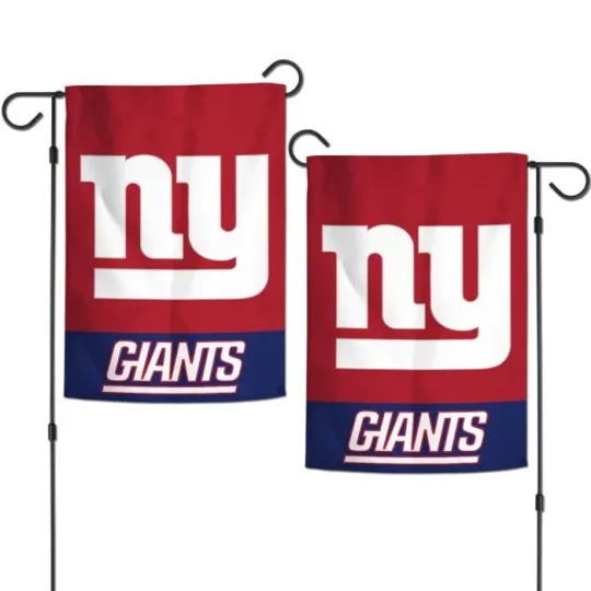 Discover NEW YORK GIANTS 2 SIDED EMBROIDERED APPLIQUE GARDEN FLAG 12.5"X18" football