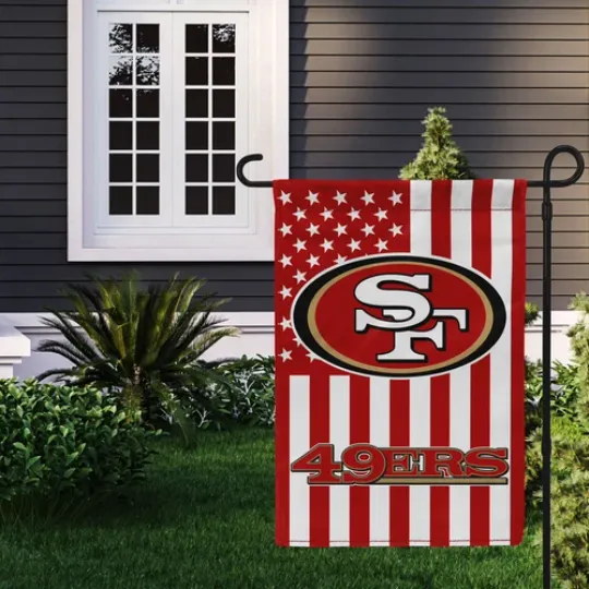 San Francisco 49ers  Double Sided Garden Flag 12x18" Football Fan Gift Banner