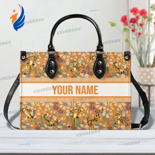 Discover Stylish Winnie The Pooh Tigger Leather Handbag: Custom Women s Purse for Tigger
