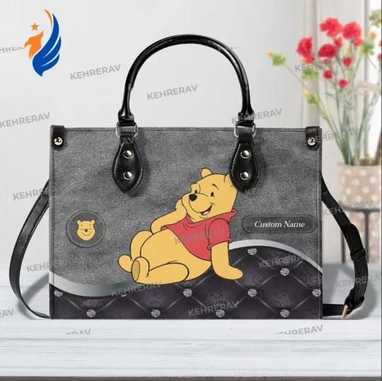 Discover Personalized Winnie The Pooh Leather Handbag