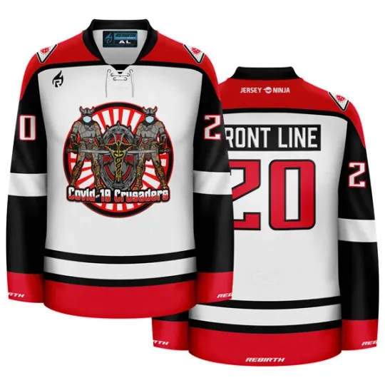 Discover Covid-19 Crusaders Front Line Appreciation Hockey Jersey