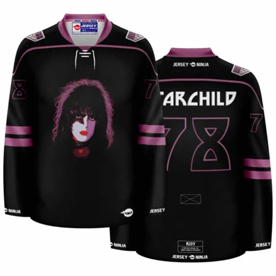 Discover KISS The Solo Albums Starchild Hockey Jersey