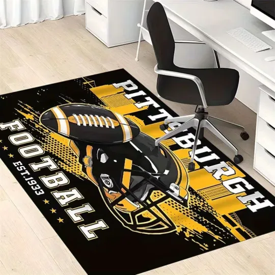 Discover Football Themed Rug, Sport Rug, Decor Rug Living Room Rug Gift US Decor