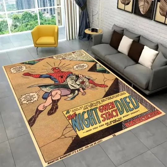 Spiderman Rug,Spiderman Fantastic Rug,Spiderman Rug,Kids Gift Rug,Spiderman Mile