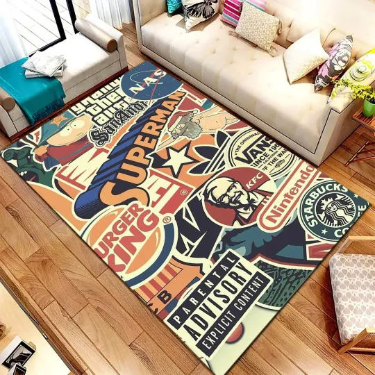 Discover Pop Art Rug,Graffiti Rug,Rug,Pop Art Design,Modern Art Rug,Home Decoration Rug,H