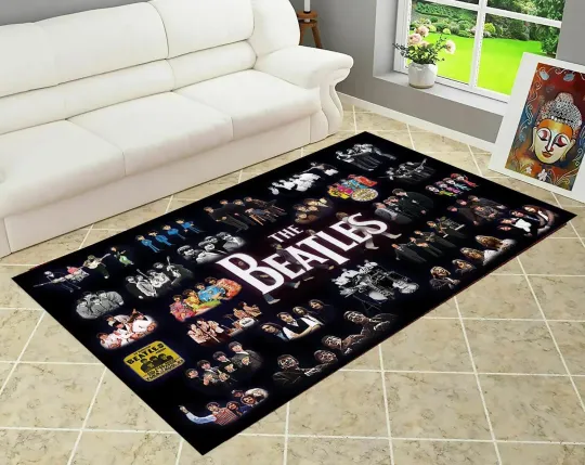 Discover The Beatles Rug,Beatles Decor,Gift For Him,Area Rug,Gift For Her,Modern Rug,Pers
