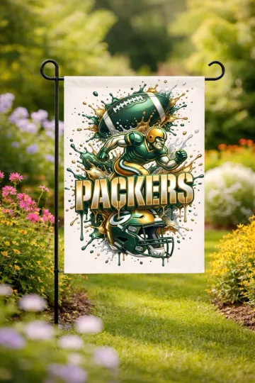 Green Bay Packers Garden Flag double-Sided Handmade 12x18 football  custom football