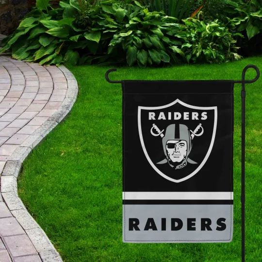 For Las Vegas Raiders Football Fans 12x18" Garden Flag Double Sided Yard Banner