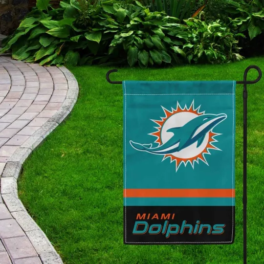 Discover For Miami Football Fans 12x18" Garden Flag Double Sided Yard Banner