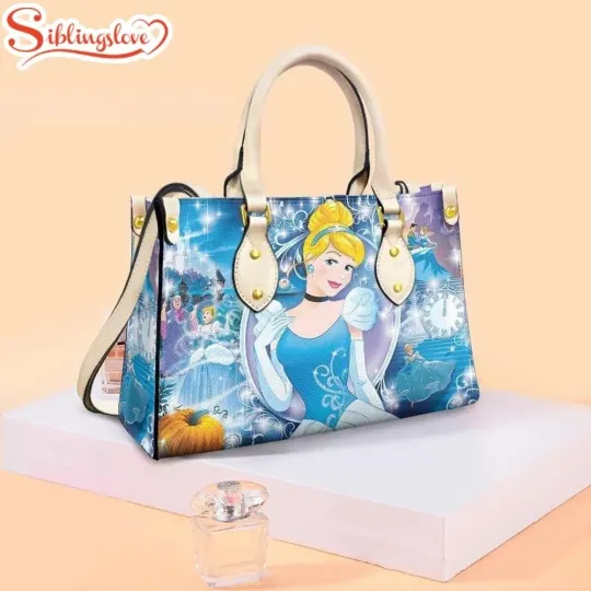 Discover Personalized Cinde Princess Leather Handbag, Disney Cinde Lovers Gift