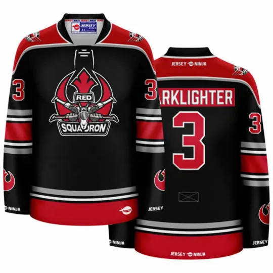 Discover Red Squadron Darklighter Hockey Jersey