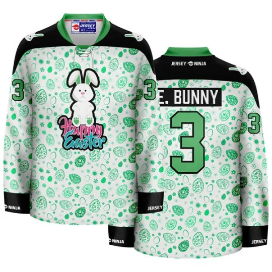 Discover Easter Emblazoned Eggs Holiday Hockey Jersey
