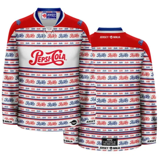Pepsi 1950 Throwback Ugly Sweater Hockey Jersey