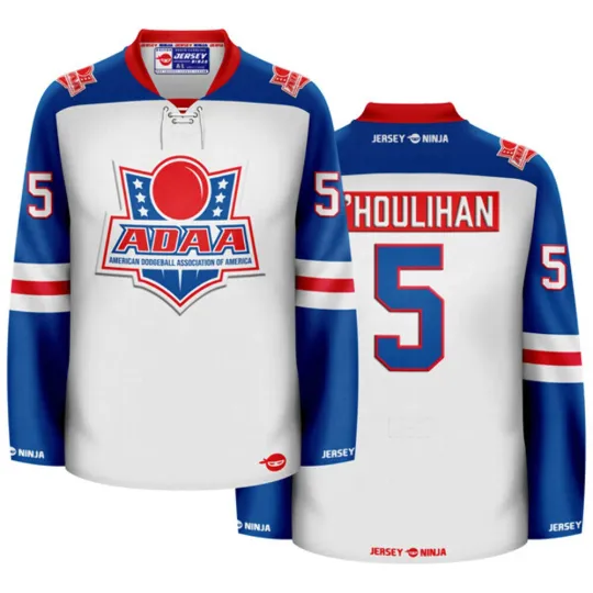 Discover American Dodgeball Association of America Hockey Jersey